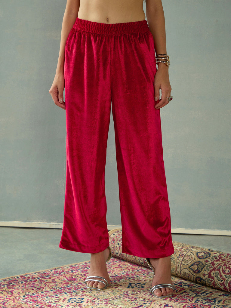 Women's Red Strong Pant
