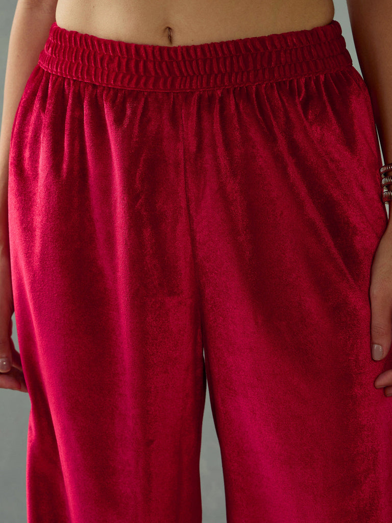 Women's Red Strong Pant