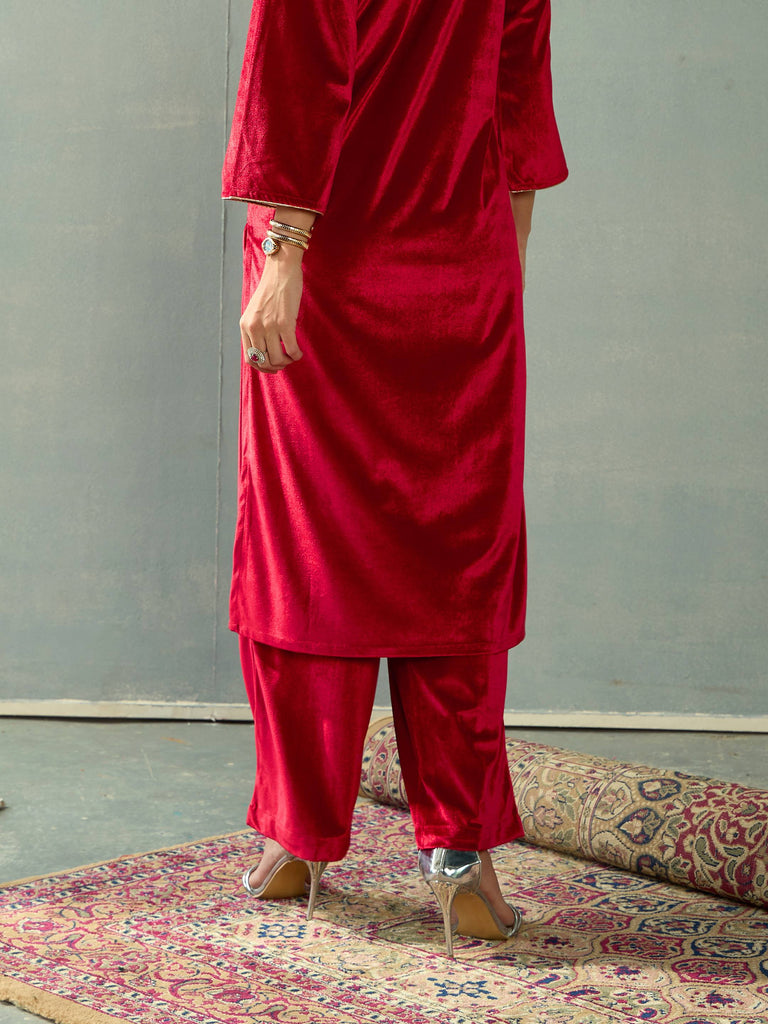 Women's Red Strong Pant