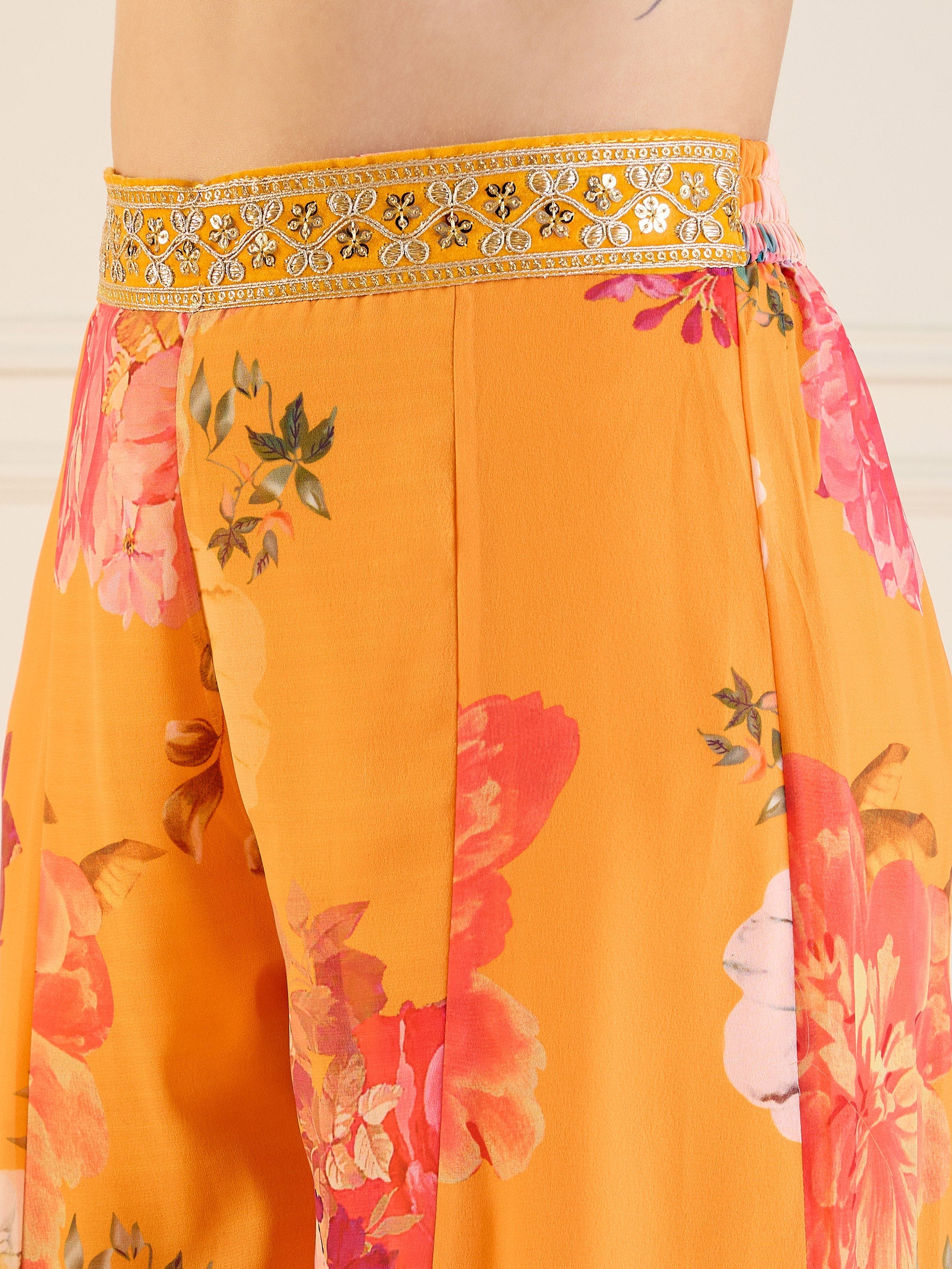 Women's Yellow Floral Co-Ord Set - Sassafras