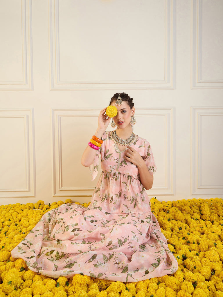 Women's Pink Floral Co-Ord Set