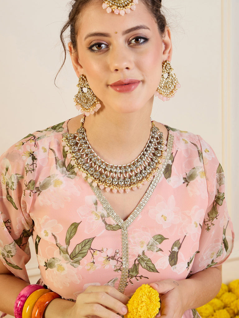 Women's Pink Floral Co-Ord Set
