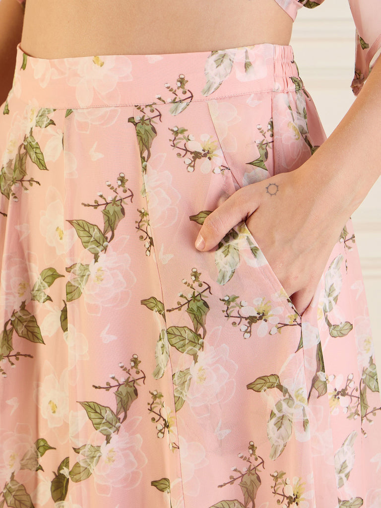 Women's Pink Floral Co-Ord Set