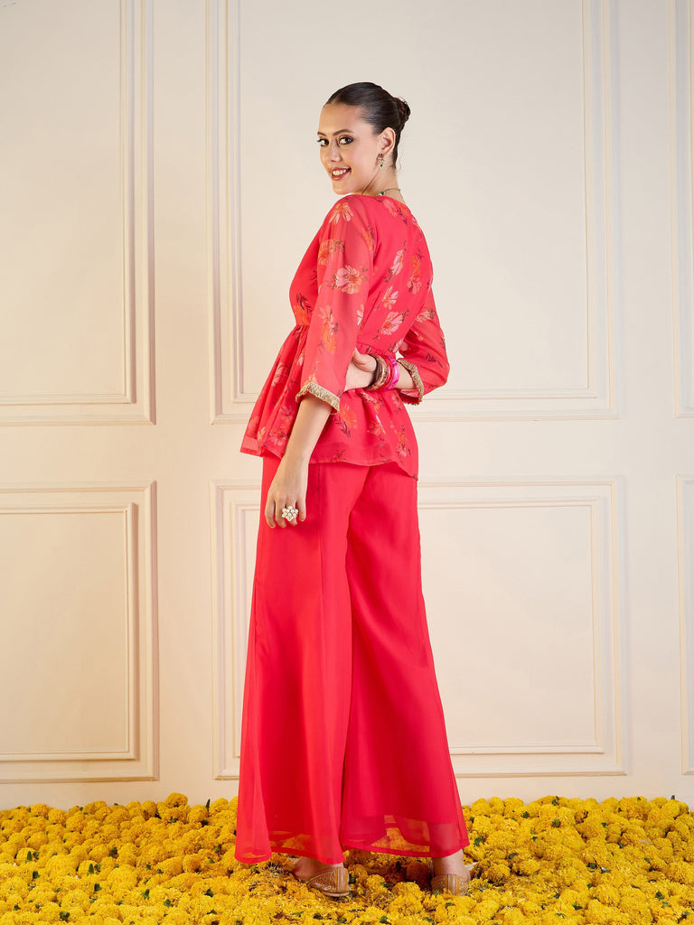 Women's Pink Floral Co-Ord Set