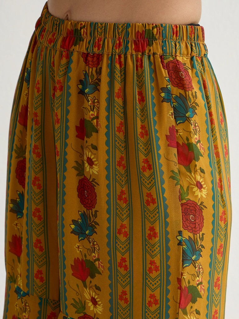 Women's Mustard Floral Co-Ord Set