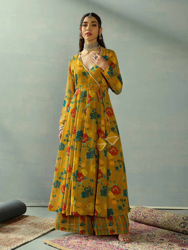 Women's Mustard Floral Co-Ord Set