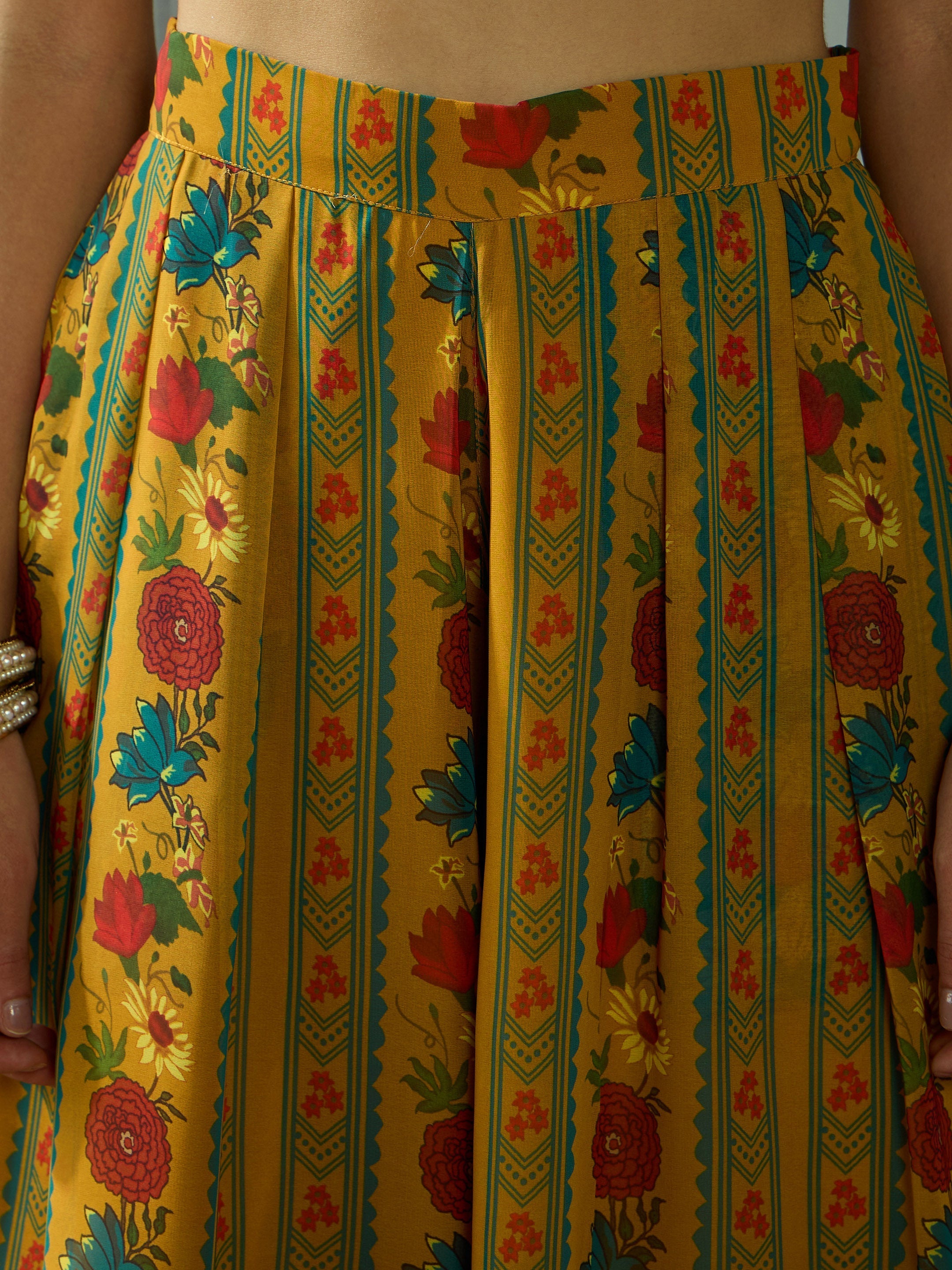 Women's Mustard Floral Co-Ord Set - Sassafras