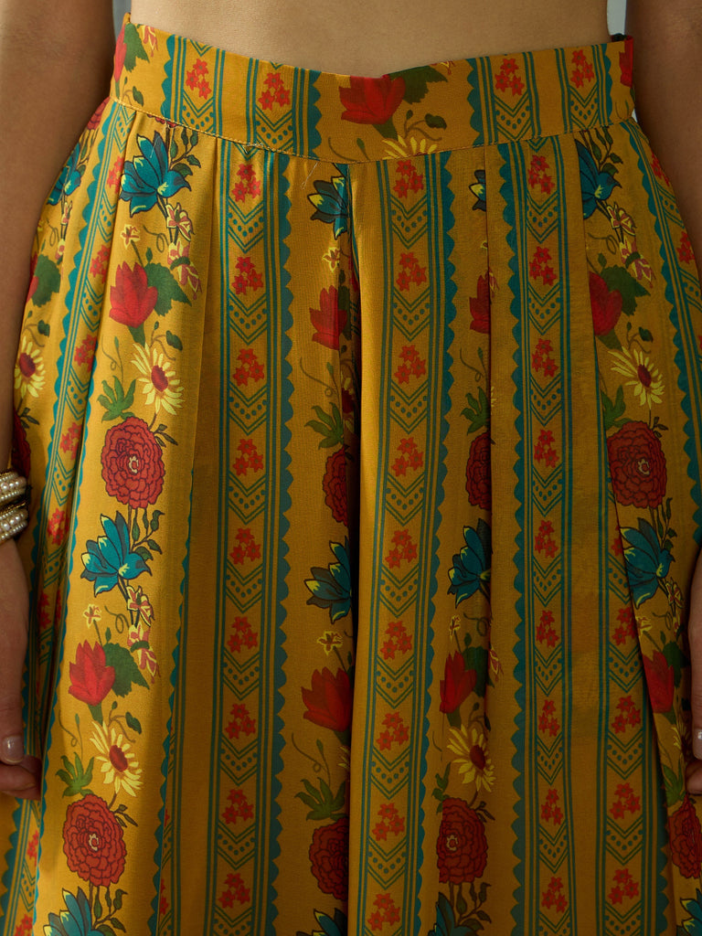 Women's Mustard Floral Co-Ord Set