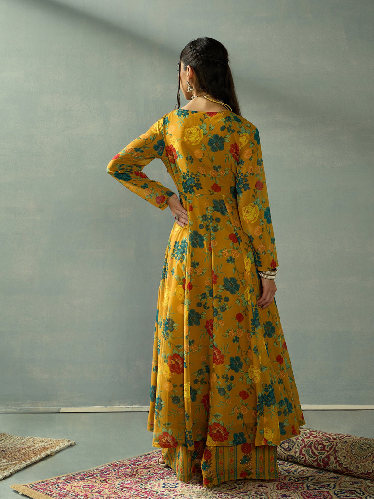 Women's Mustard Floral Co-Ord Set
