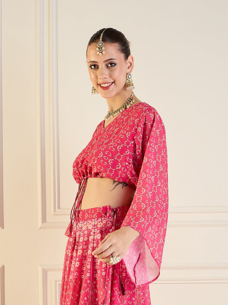 Women's Pink Floral Top