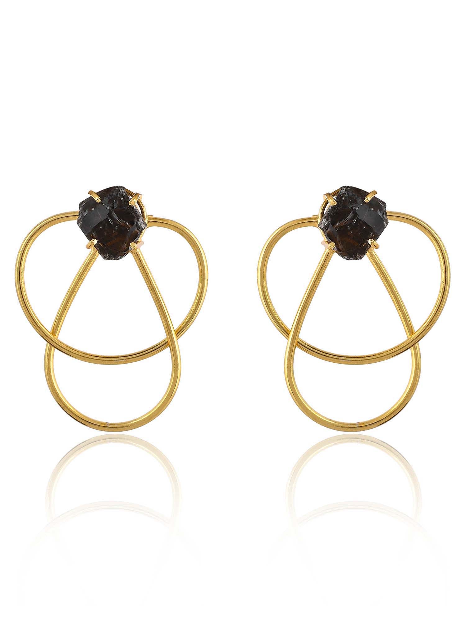 Women's Rough Inter Tangled Earring