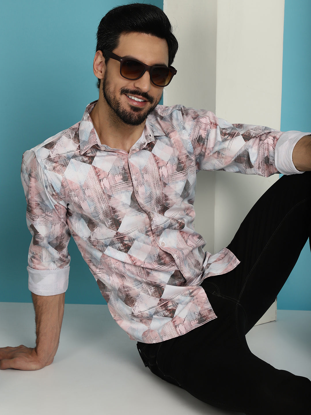 Men's Printed Casual Shirt for - Taantav