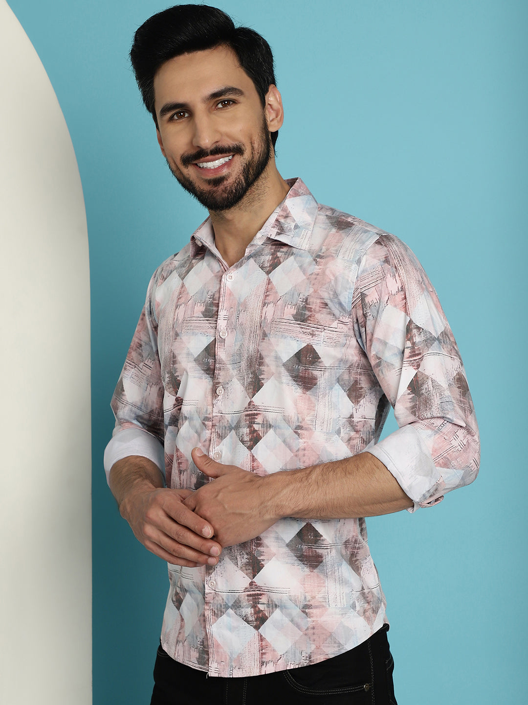 Men's Printed Casual Shirt for - Taantav