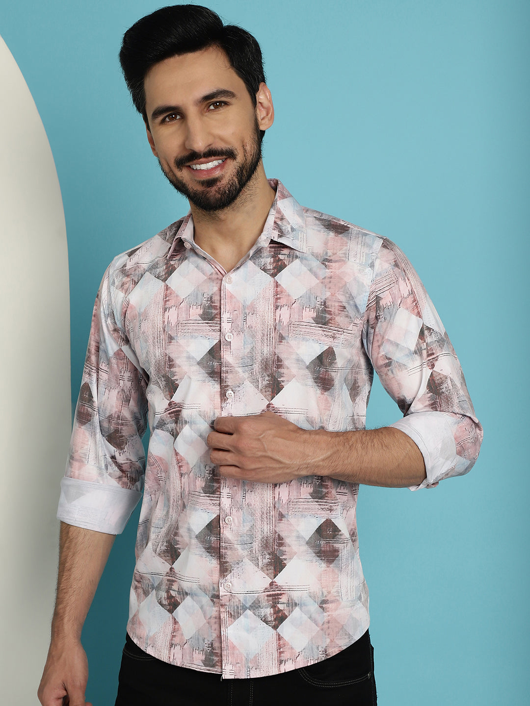 Men's Printed Casual Shirt for - Taantav