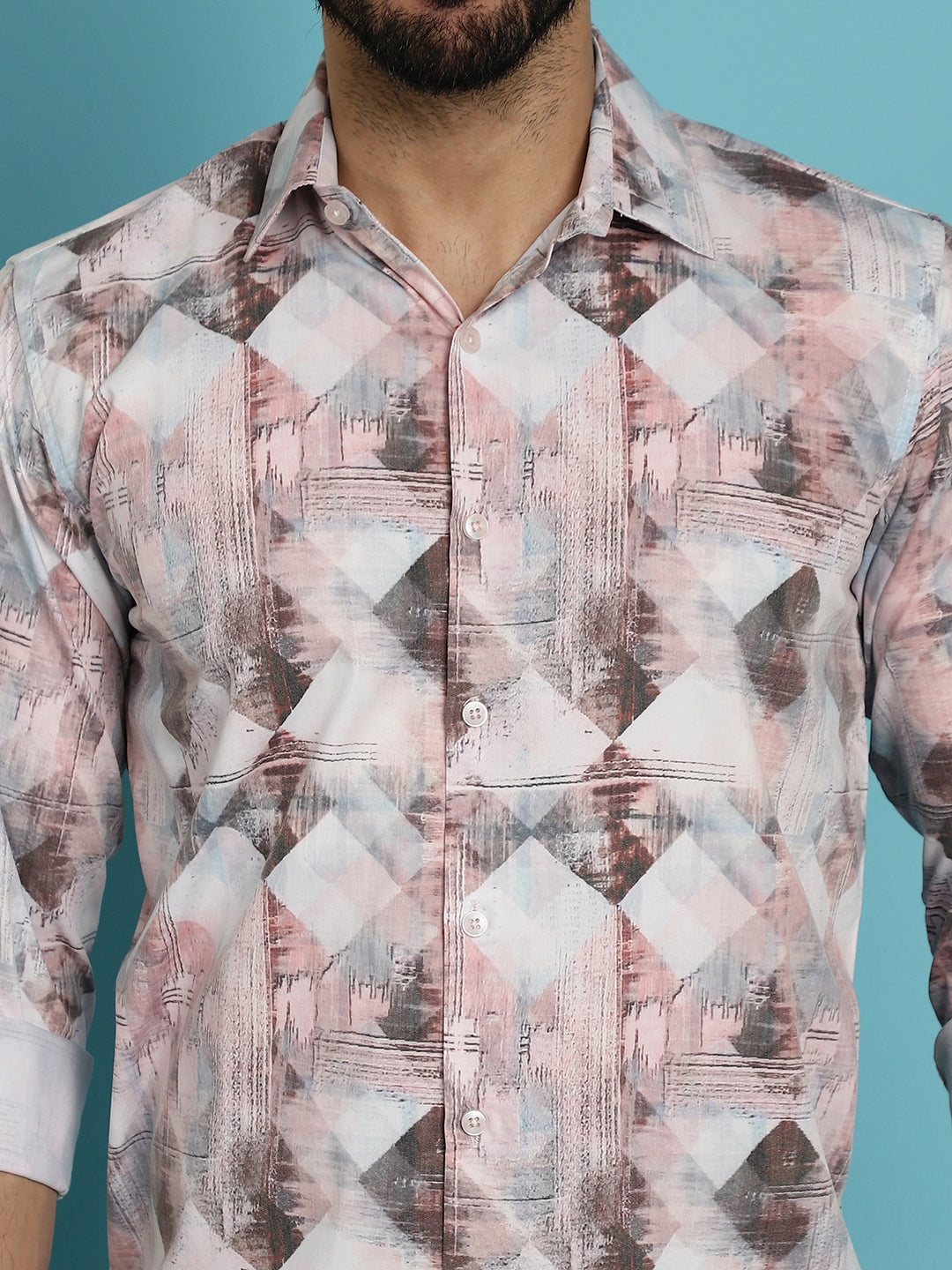 Men's Printed Casual Shirt for - Taantav