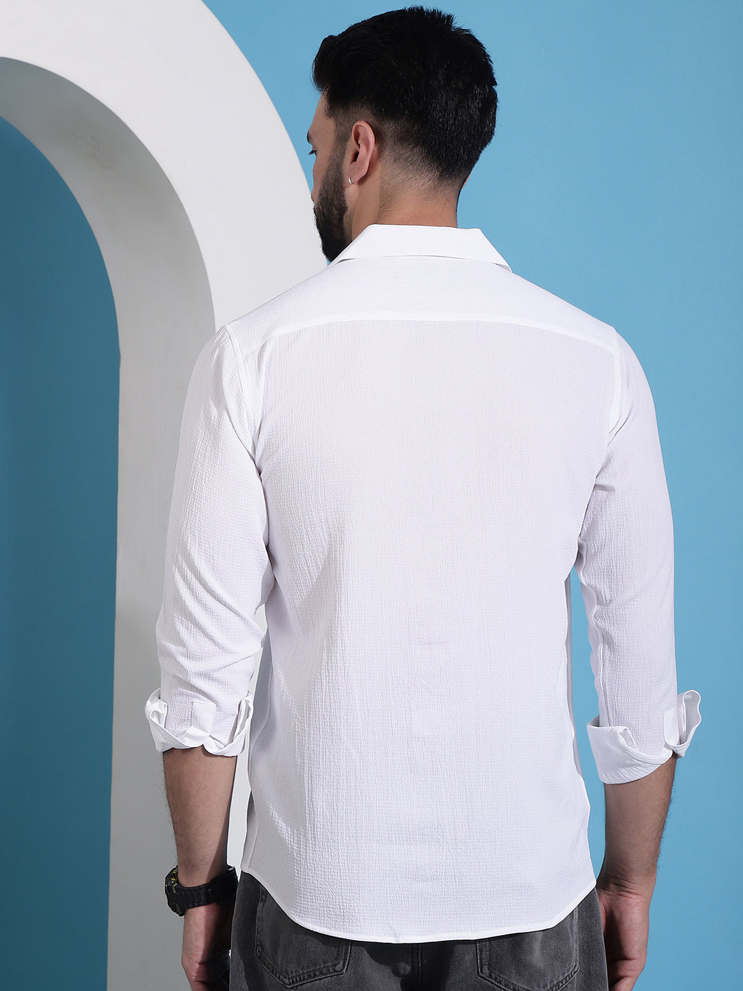 Men's Lapel Collar Casual Shirt for . - Taantav