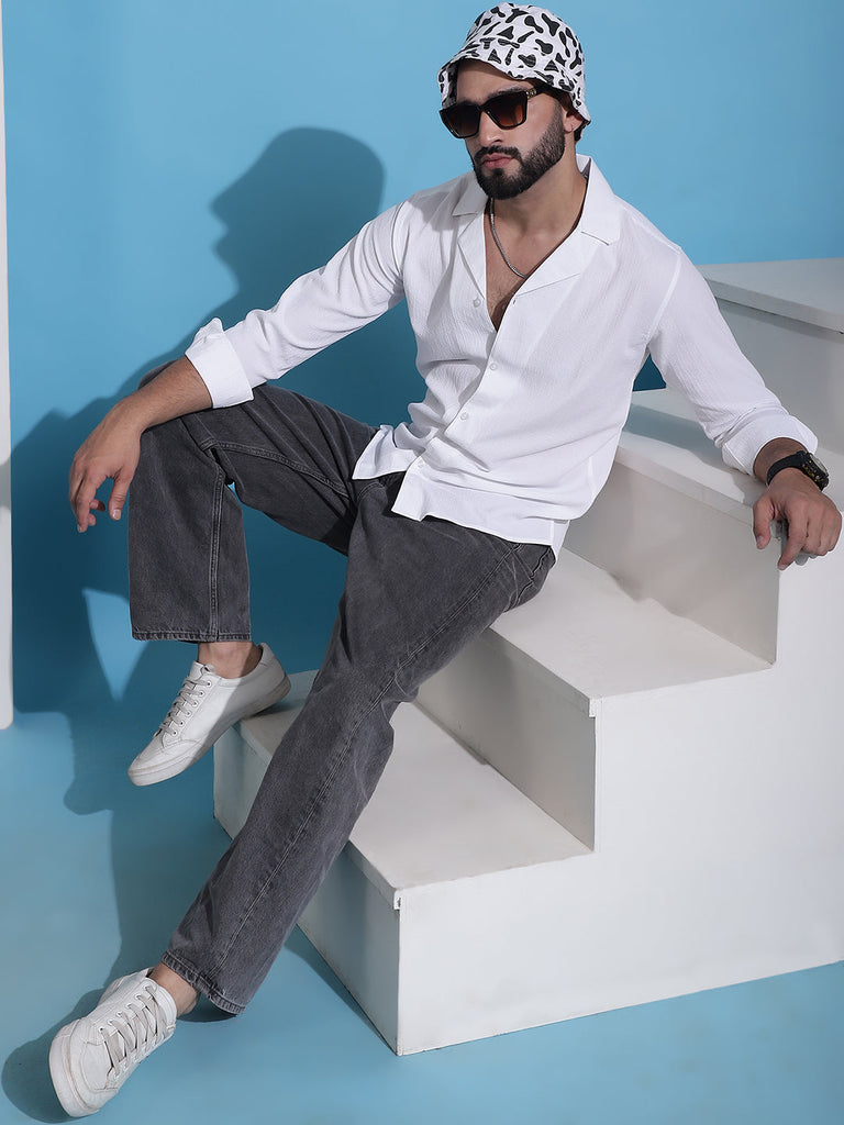 Men's Lapel Collar Casual Shirt for .
