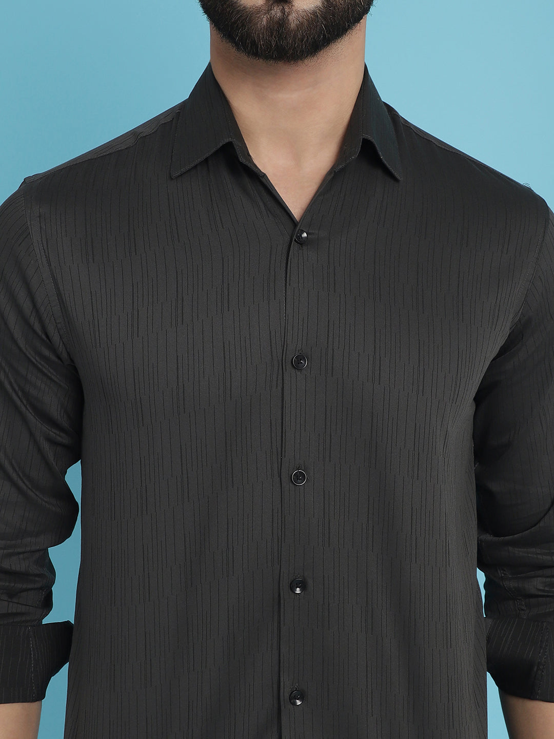 Men's Woven Design Casual Shirt - Taantav