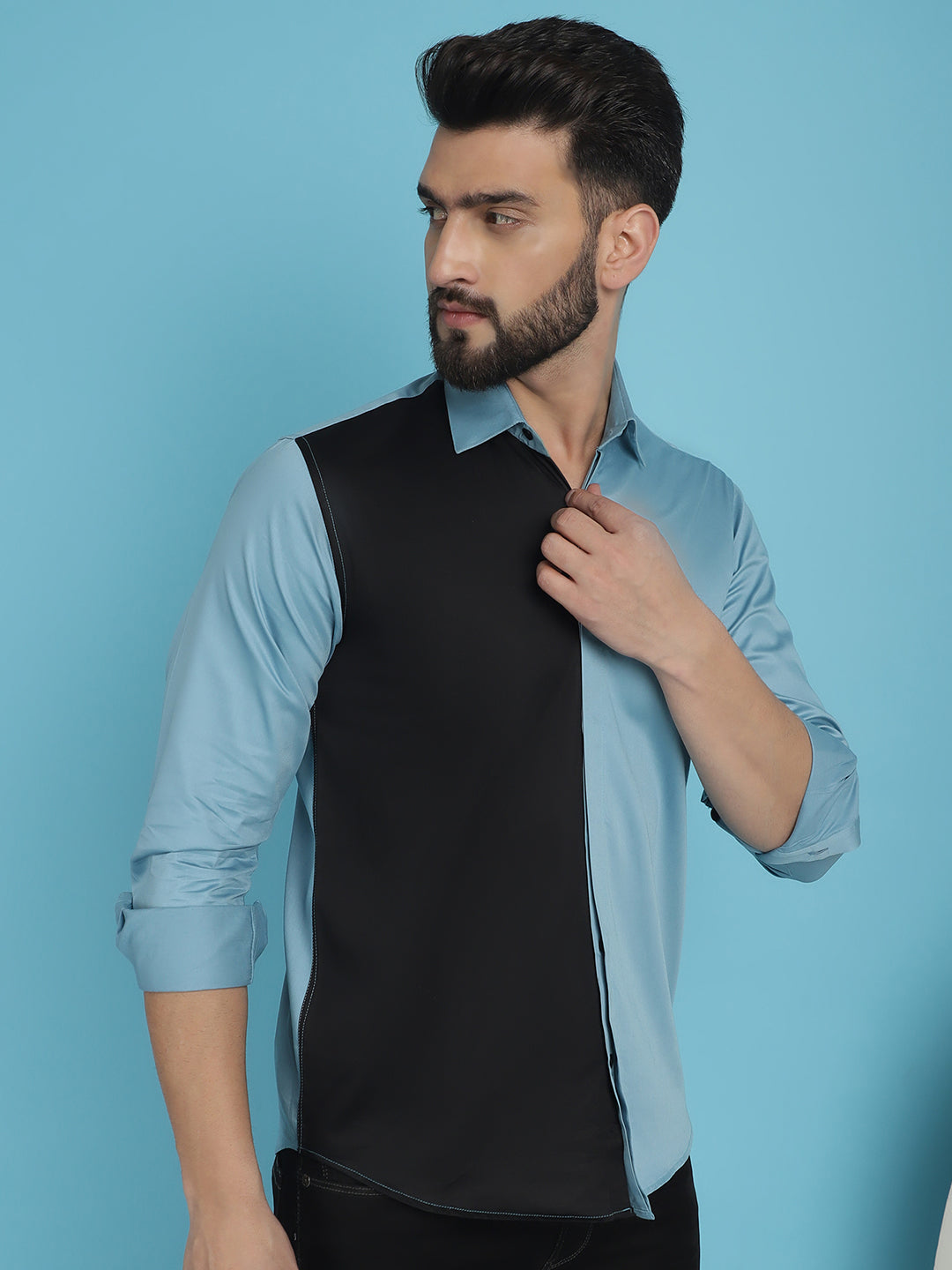 Men's Premium Cotton Satin Casual Shirt - Taantav