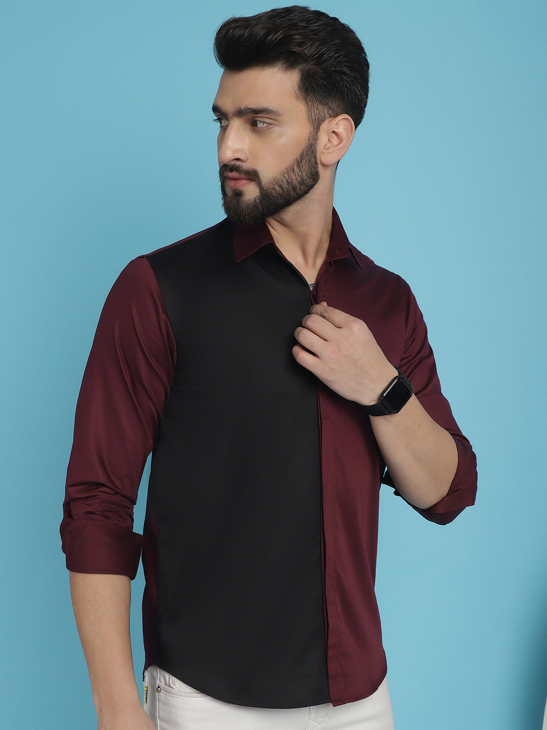 Men's Premium Cotton Satin Casual Shirt - Taantav