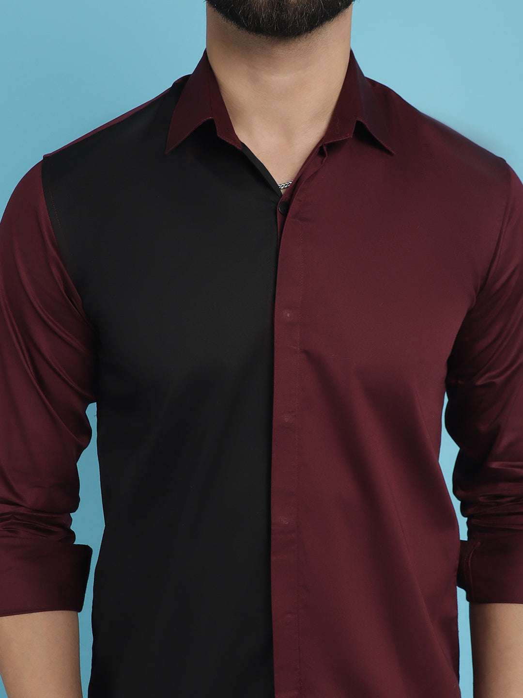 Men's Premium Cotton Satin Casual Shirt - Taantav