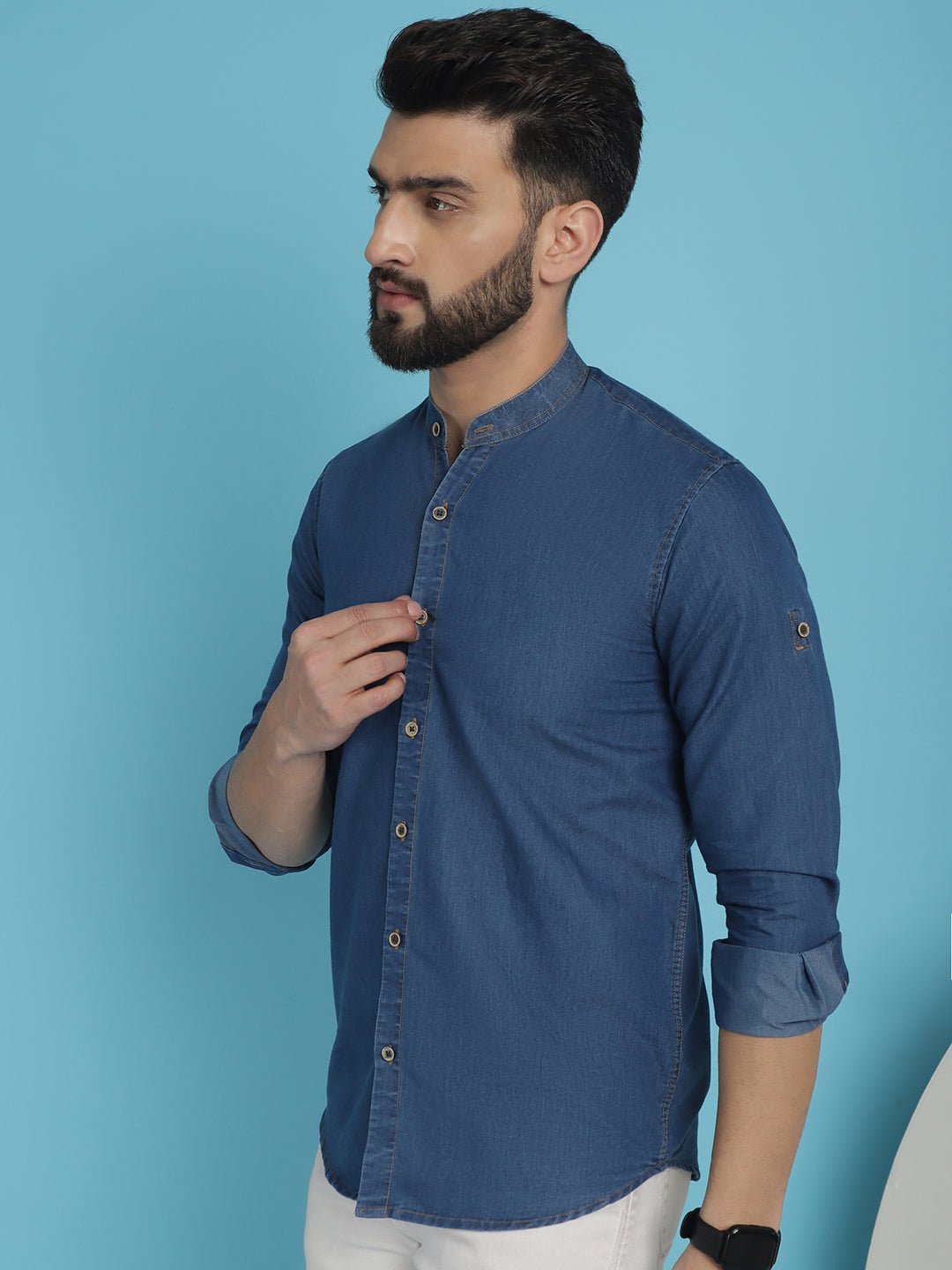 Men's Denim Casual Shirt for Men - Taantav