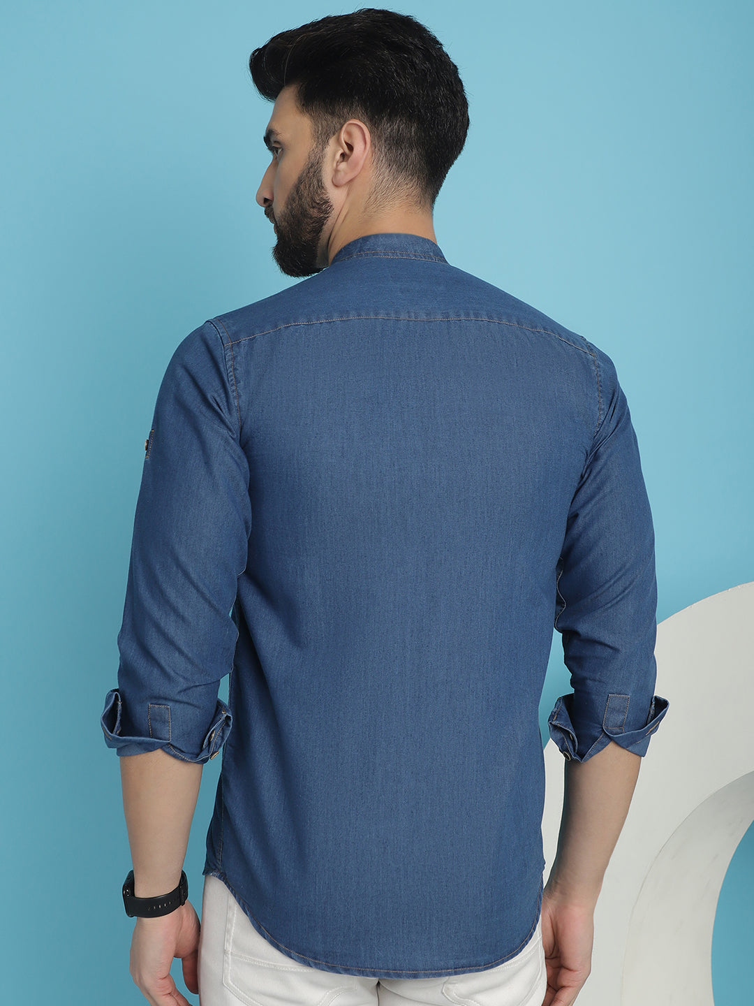 Men's Denim Casual Shirt for Men - Taantav