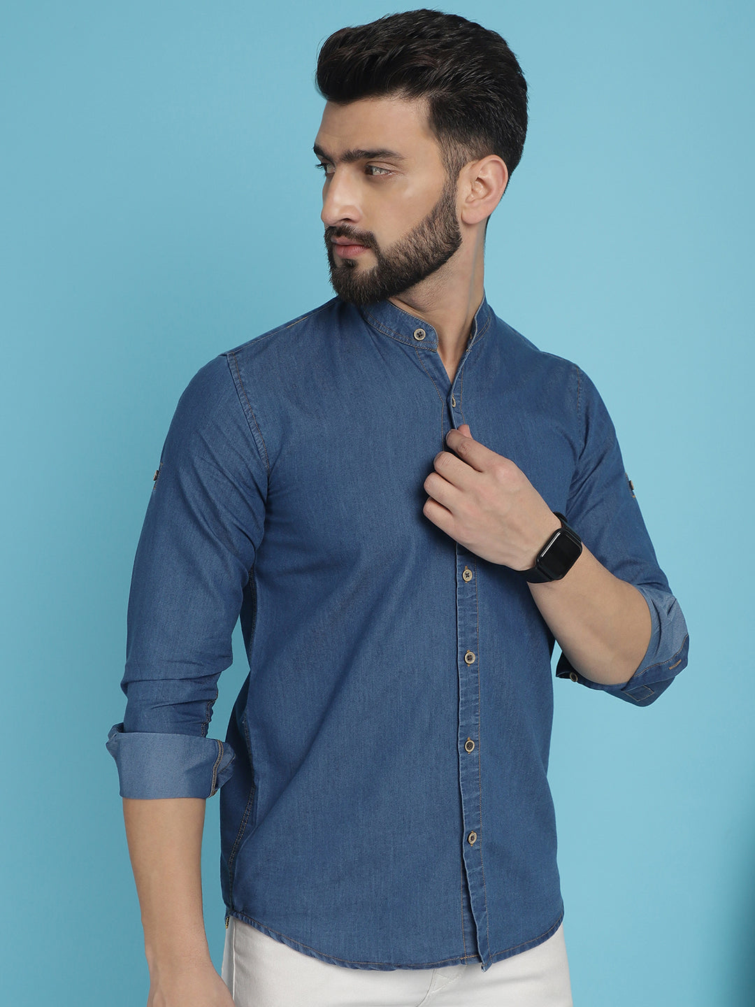 Men's Denim Casual Shirt for Men - Taantav