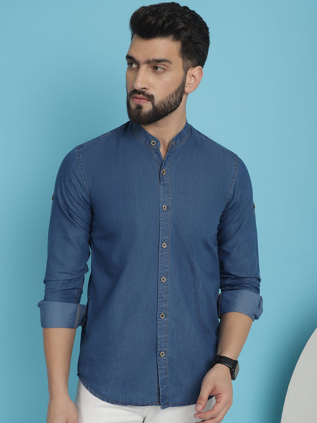 Men's Denim Casual Shirt for Men - Taantav