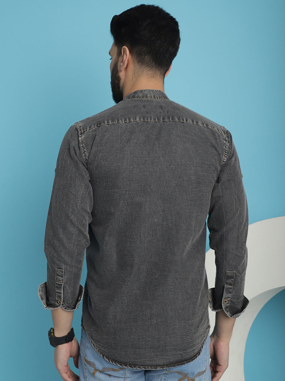 Men's Denim Casual Shirt for Men - Taantav