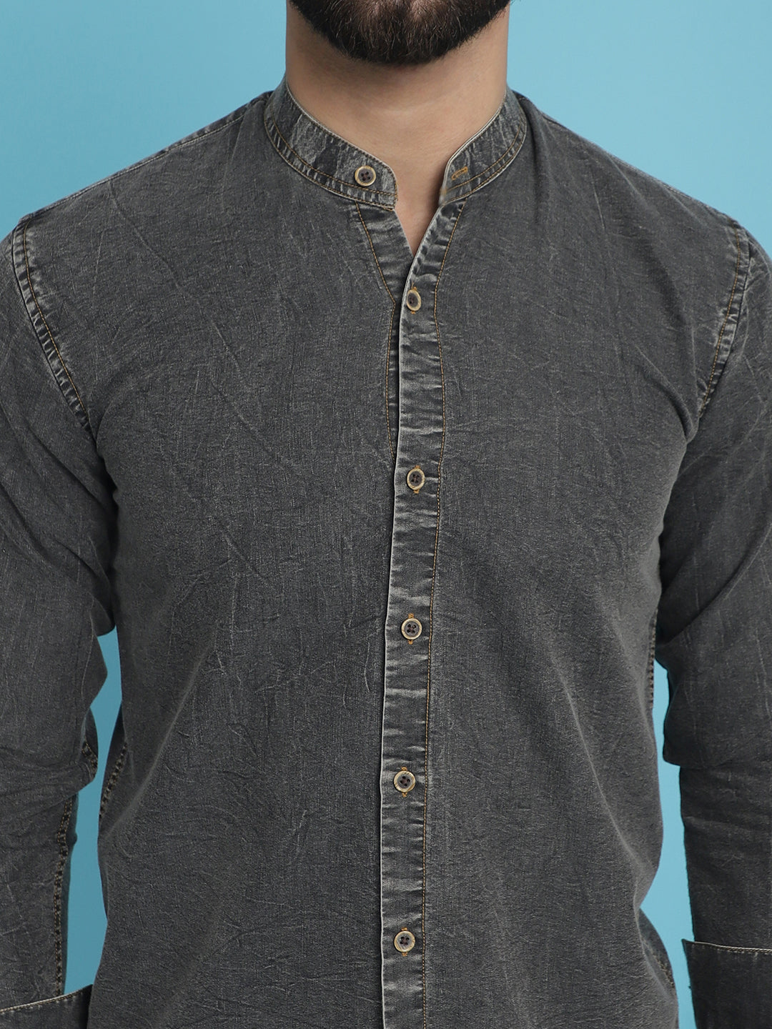 Men's Denim Casual Shirt for Men - Taantav