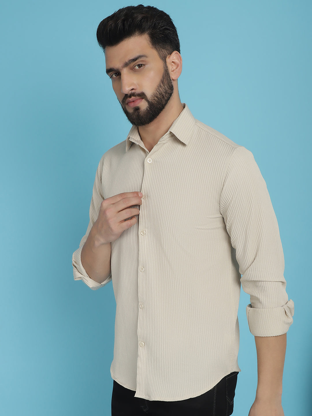 Men's Striped Casual Shirt for - Taantav