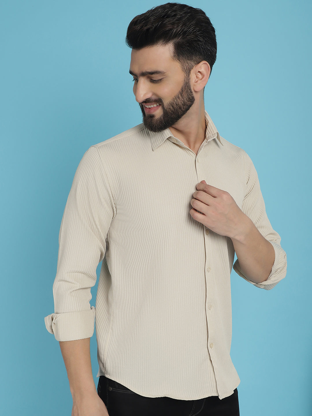 Men's Striped Casual Shirt for - Taantav