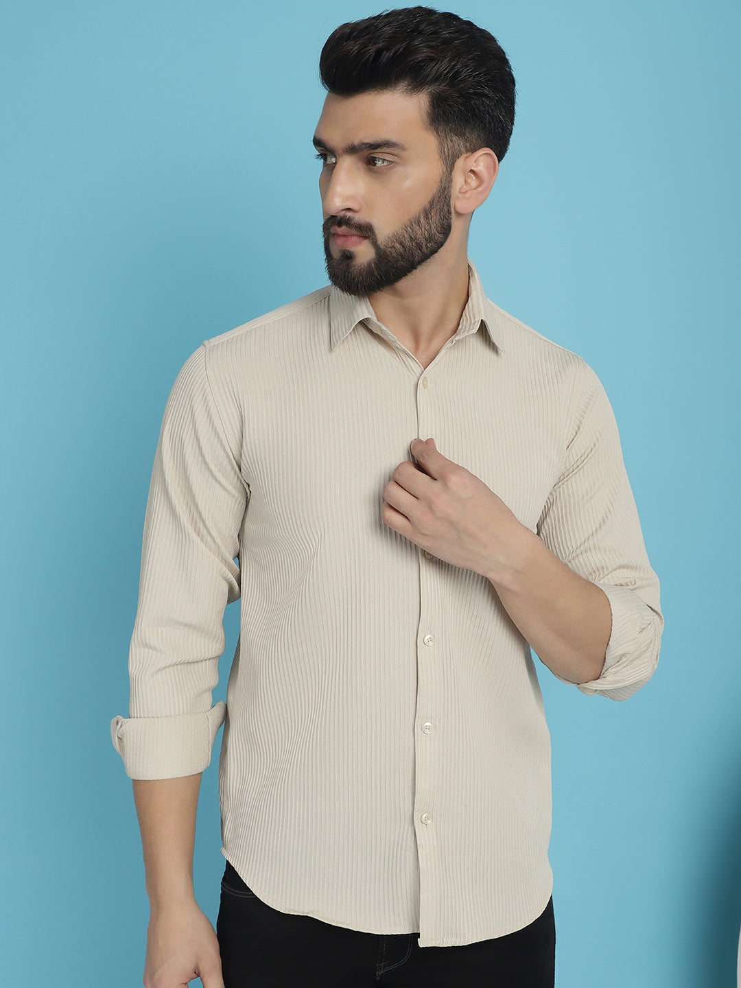 Men's Striped Casual Shirt for - Taantav