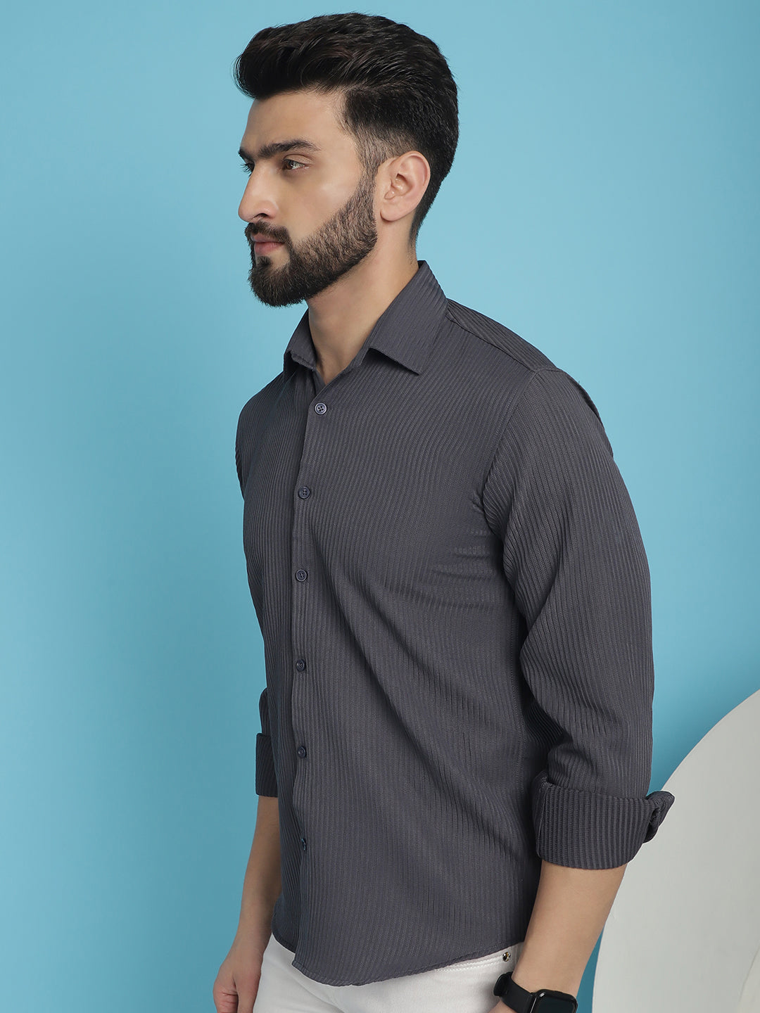 Men's Striped Casual Shirt for - Taantav