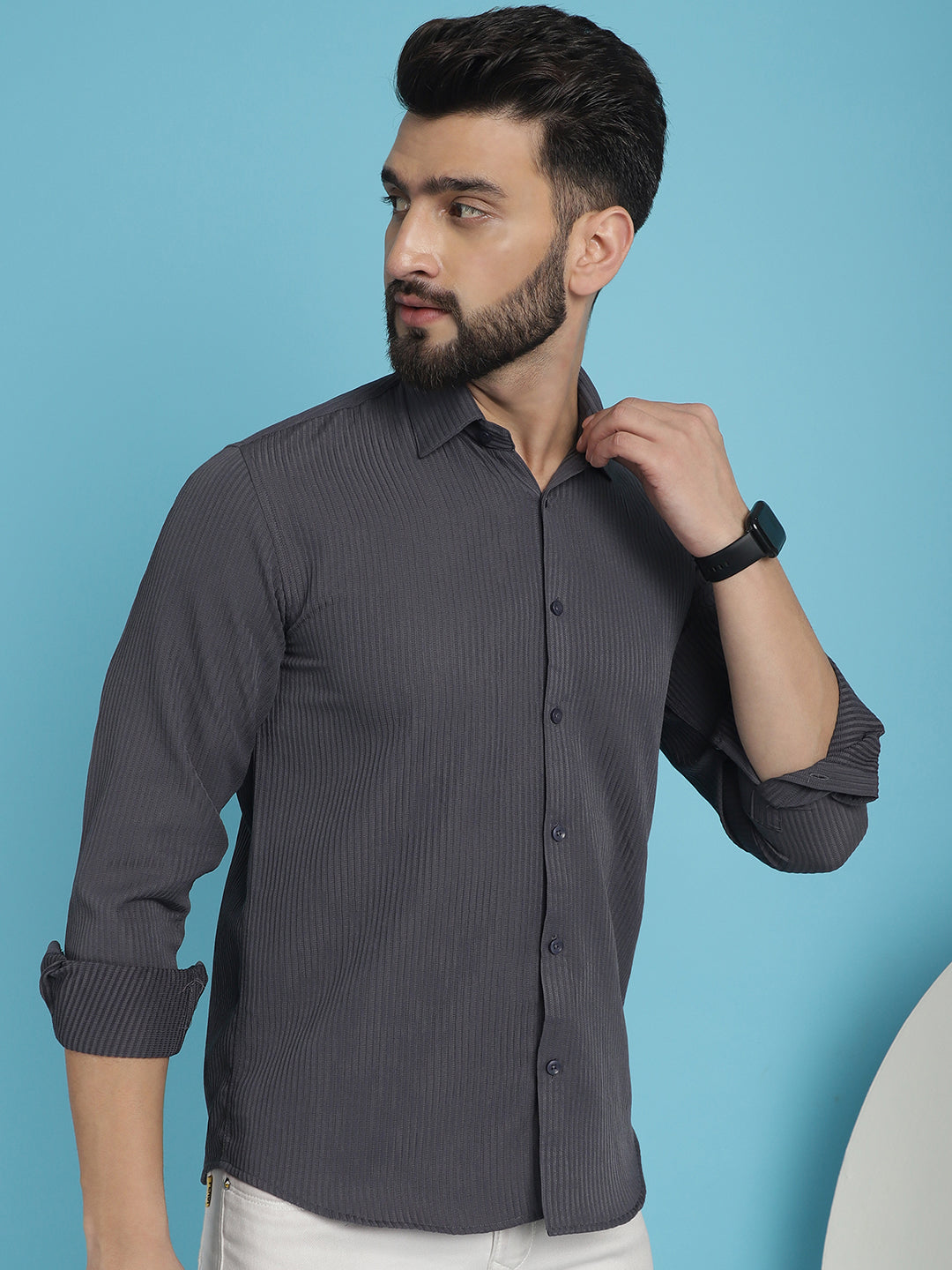 Men's Striped Casual Shirt for - Taantav