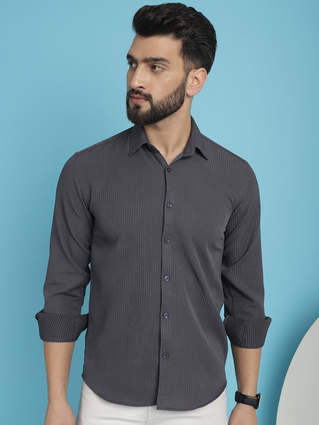 Men's Striped Casual Shirt for - Taantav