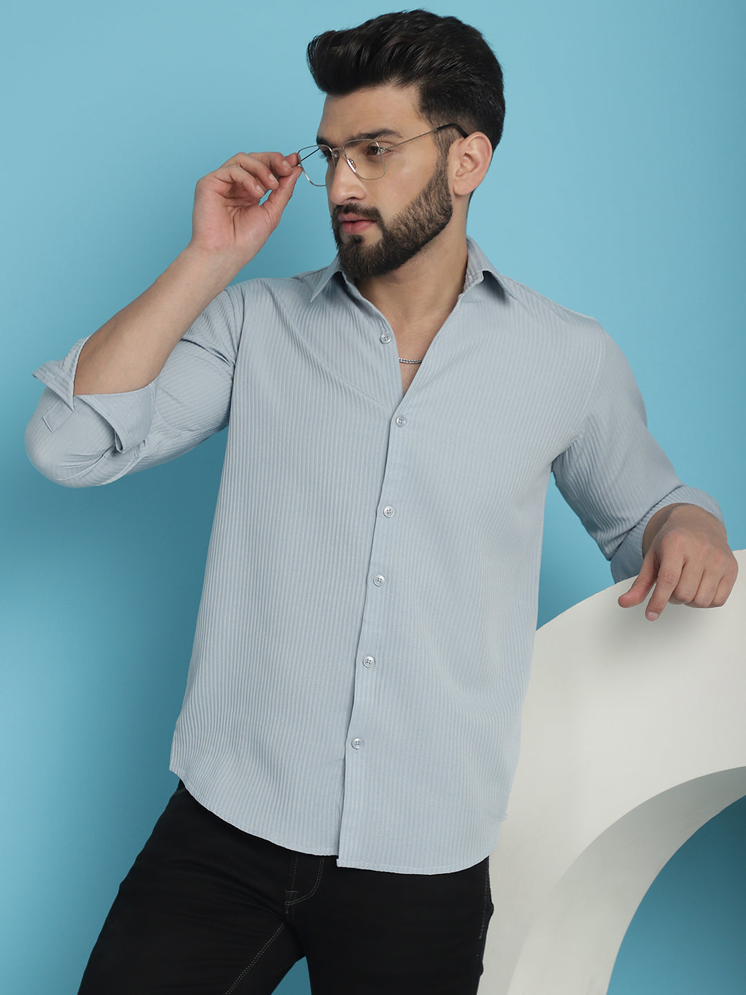 Men's Striped Casual Shirt for - Taantav