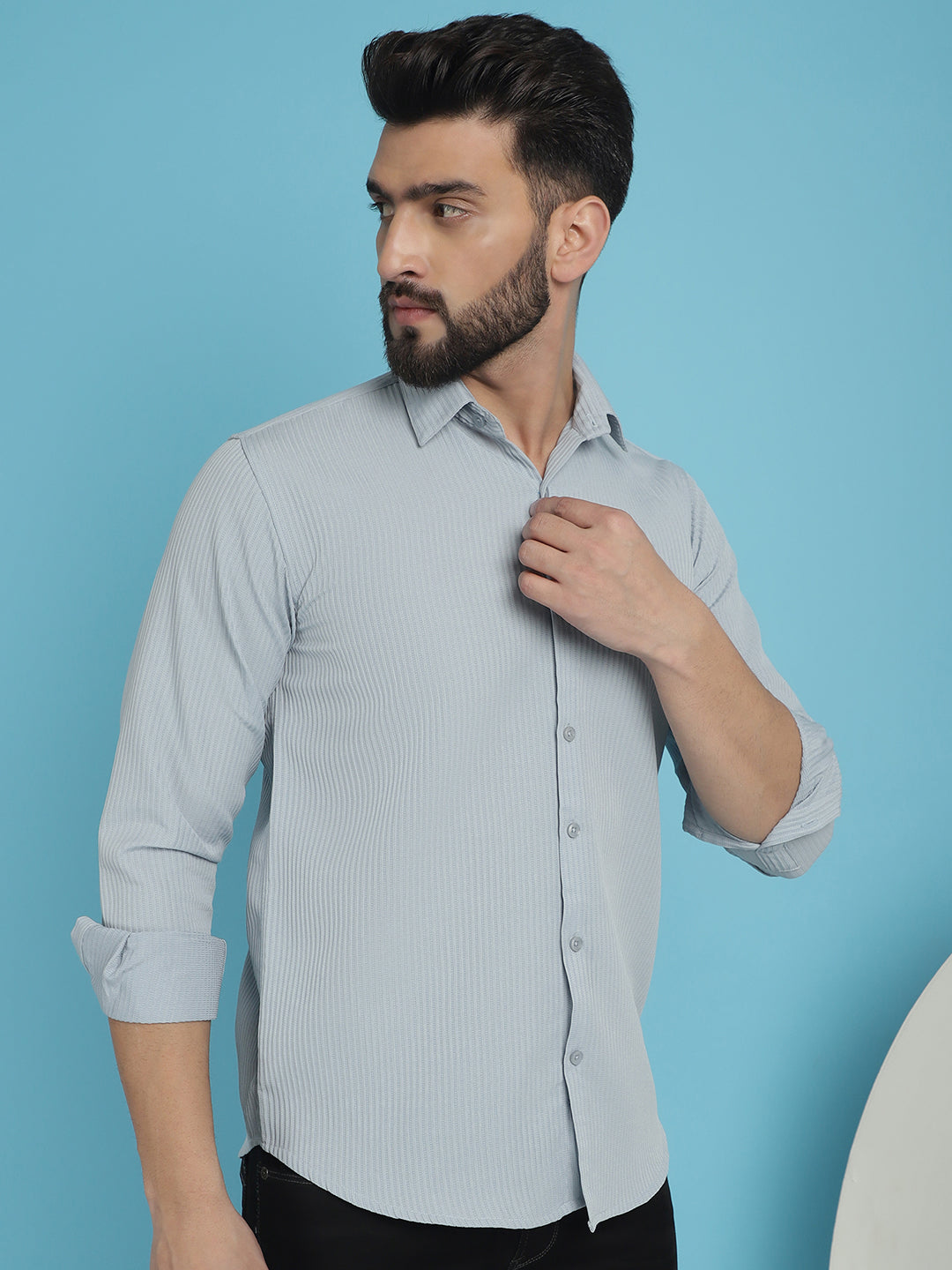 Men's Striped Casual Shirt for - Taantav