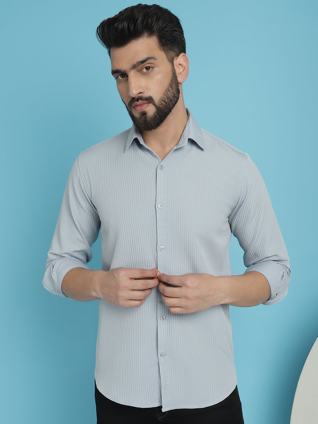 Men's Striped Casual Shirt for - Taantav