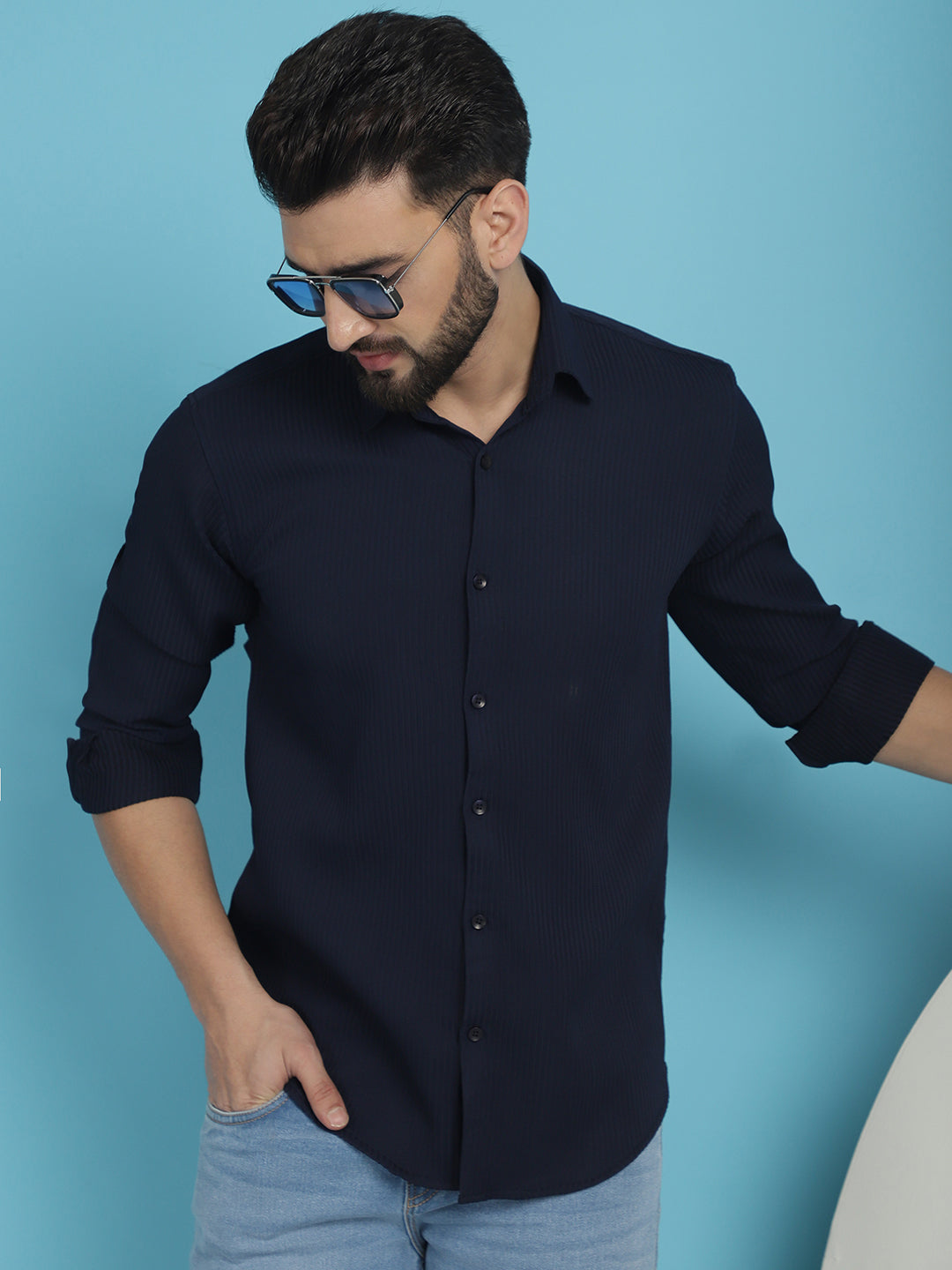 Men's Striped Casual Shirt for - Taantav