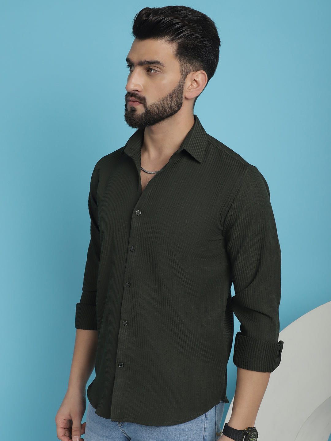 Men's Striped Casual Shirt for - Taantav