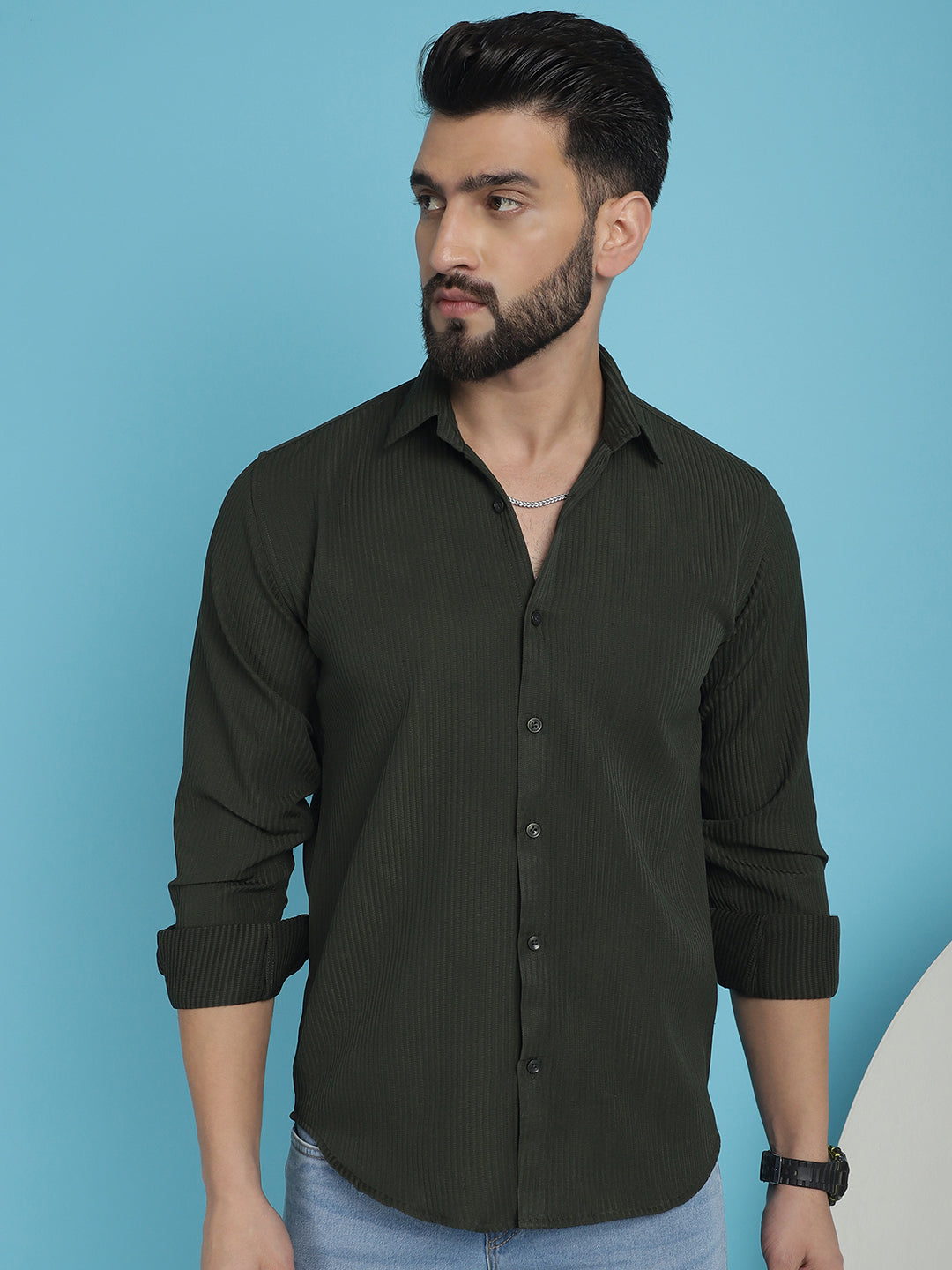 Men's Striped Casual Shirt for - Taantav