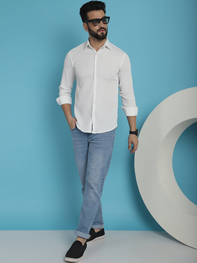 Men's Striped Casual Shirt for