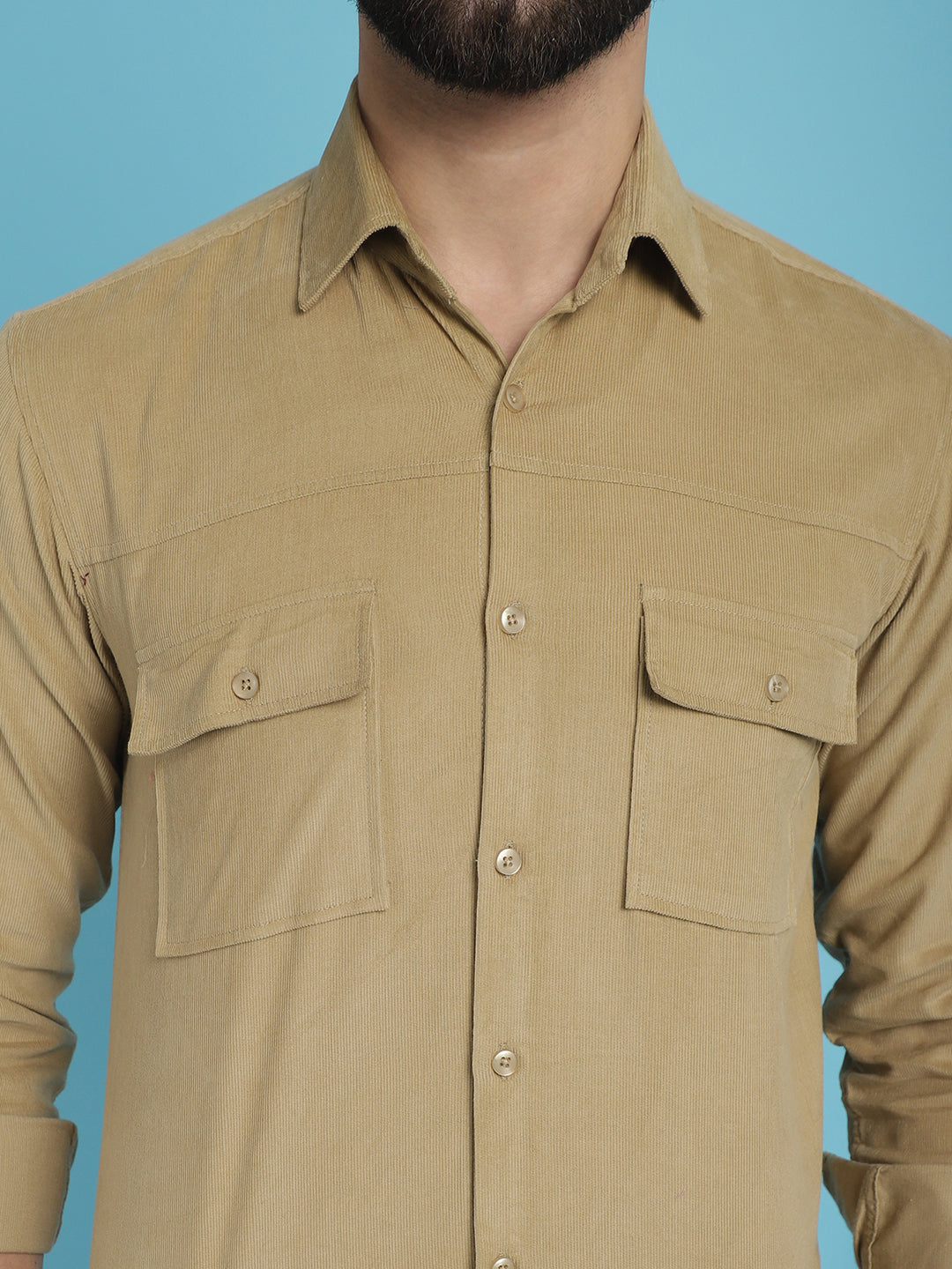 Men's Standard Corduroy Cotton Shirt - Taantav