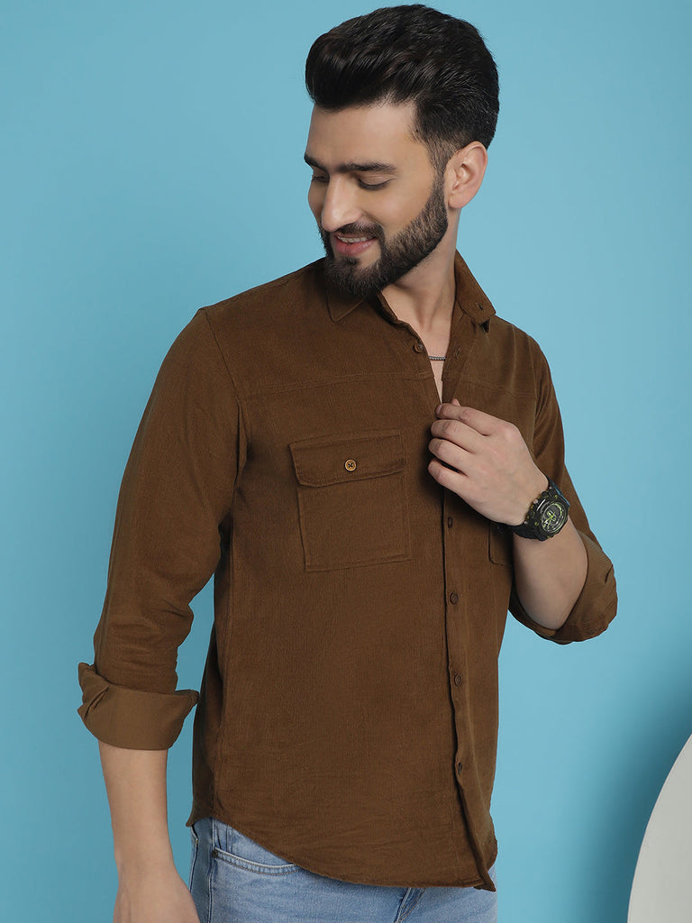 Men's Standard Corduroy Cotton Shirt