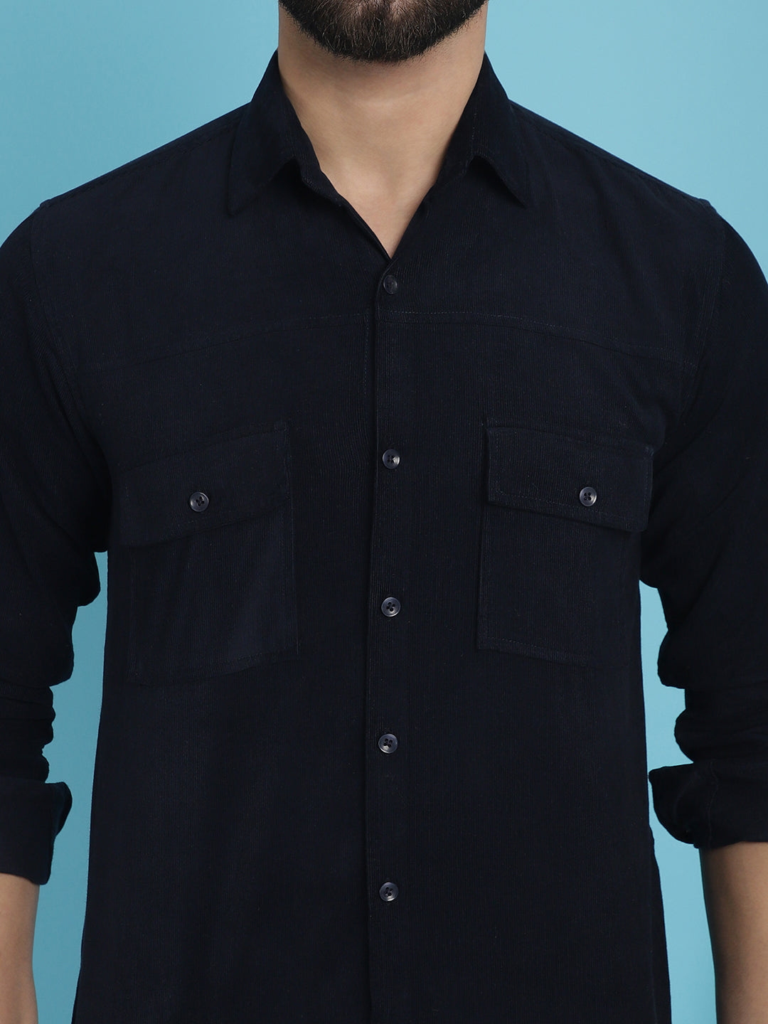 Men's Standard Corduroy Cotton Shirt - Taantav