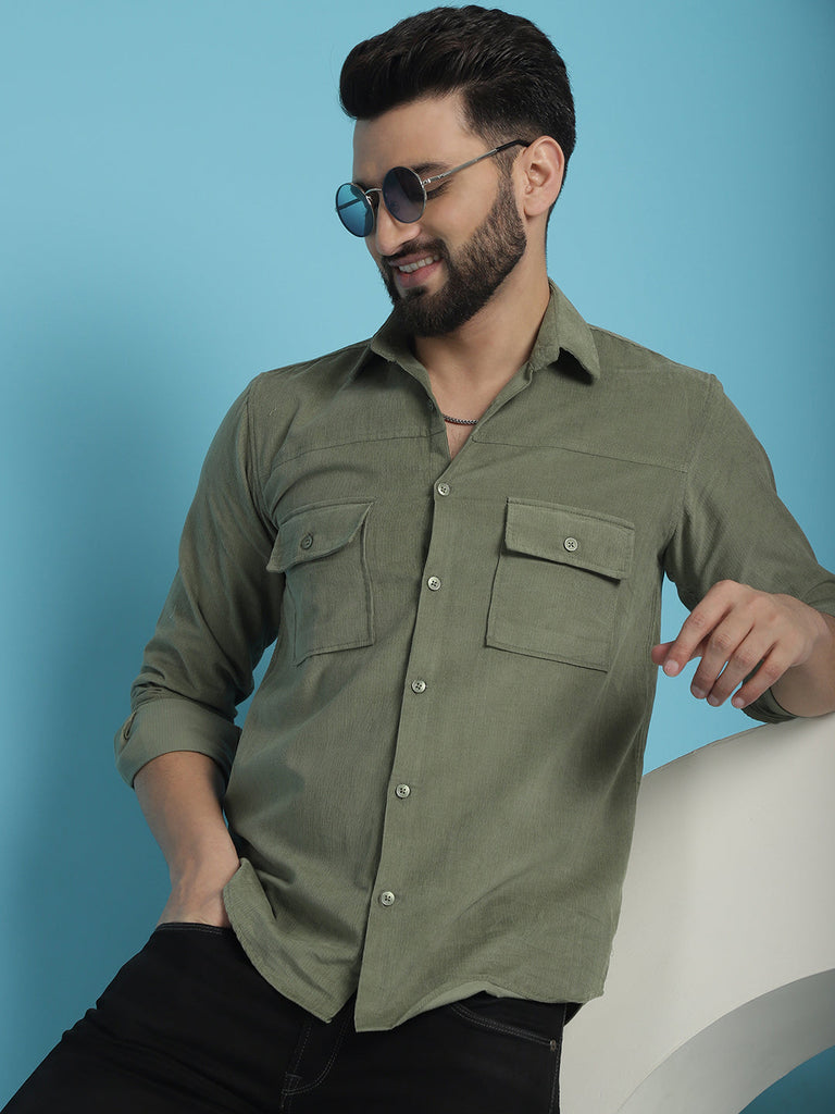 Men's Standard Corduroy Cotton Shirt