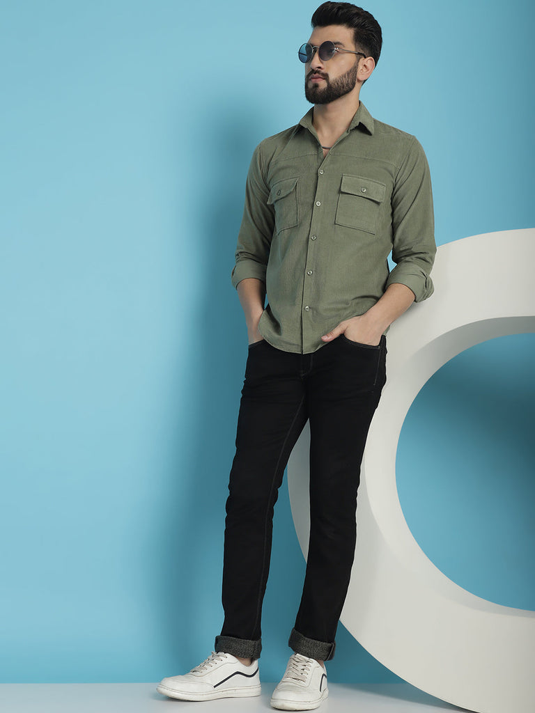 Men's Standard Corduroy Cotton Shirt