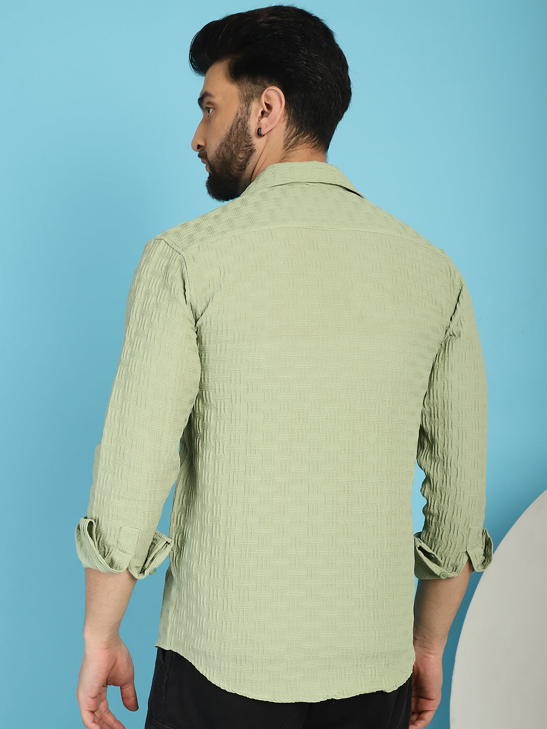 Men's Woven Design Casual Shirt for - Taantav